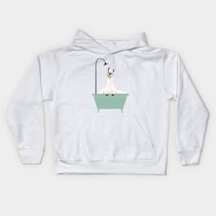 Llama Enjoying Bubble Bath Kids Hoodie